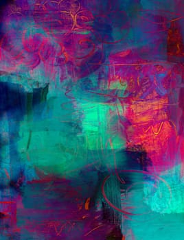 Abstract Acrylic Paint Background