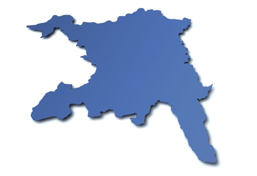 Map of the canton of Aargau
