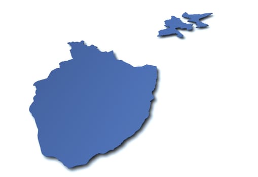 Map of the canton of Appenzell Innerrhoden