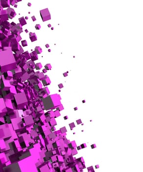 3D - Background - Pink Disco Particles 2
