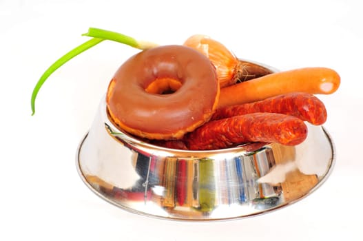 Dog unhealthy diet pet