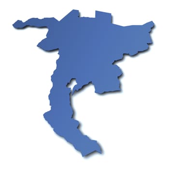 Map of the canton of Nidwalden