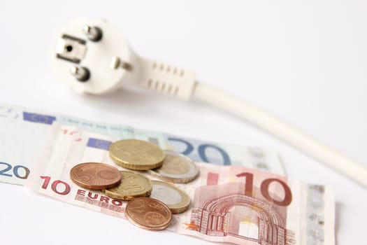 Electricity plugs and money