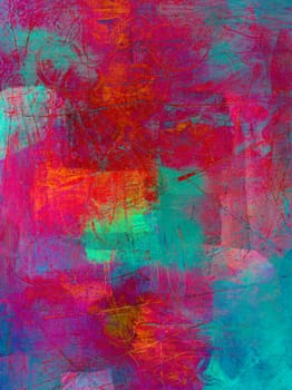Paint layer sgraffito