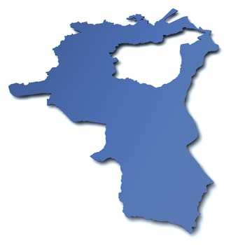 Map of the Canton of St. Gallen