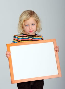 sweet girl with frame