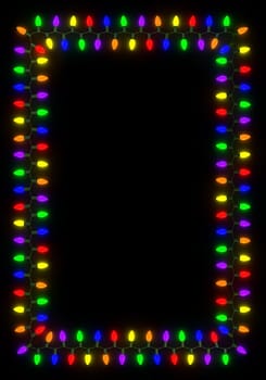 Christmas Lights Frame