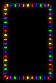Christmas Lights Frame