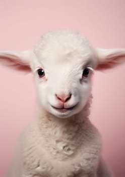 White animal head agriculture grass lamb looking portrait baby cute spring field wool sheep livestock rural mammal farming nature domesticated