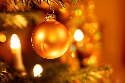 Christmas ball on the Christmas tree
