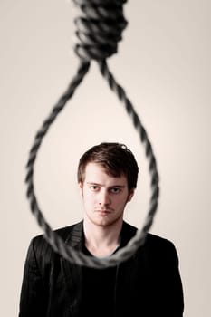 failure businessman noose