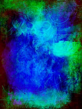 background blue green black
