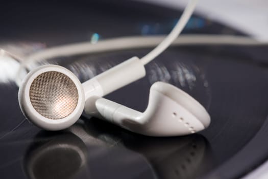Earphones on record