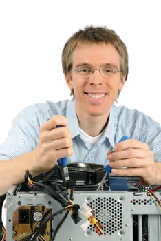 Friendly computer technician
