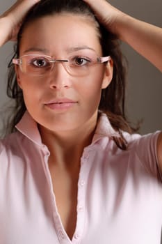Designer glasses - trendy woman fashion