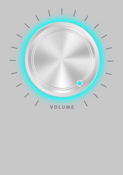 Metallic Volume Knob
