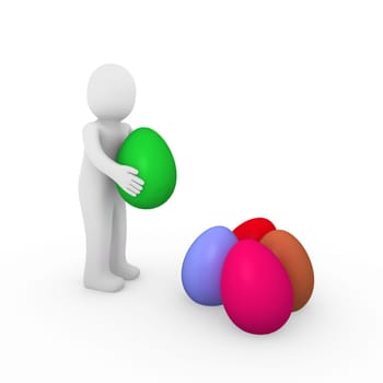 3d human easter egg