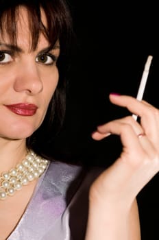 girl with a cigarette