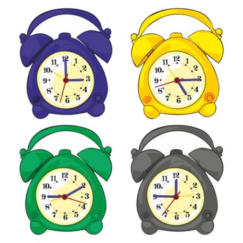 illustration of isolated clocks