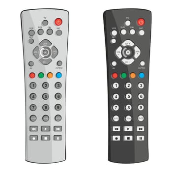 illustration of isolated remote controls