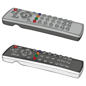 illustration of isolated remote controls