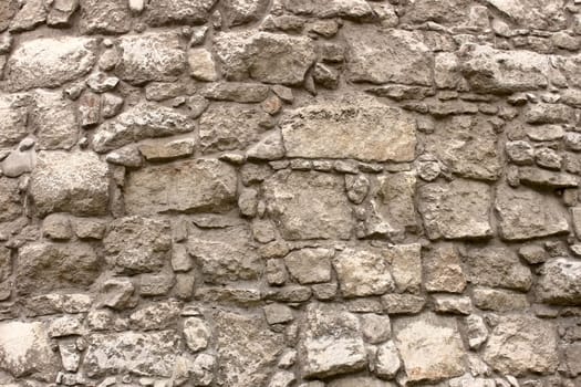 Fragment of an ancient wall fortificatio