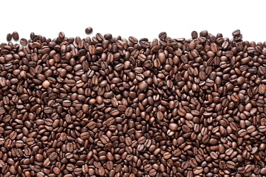 Coffee beans on white Background