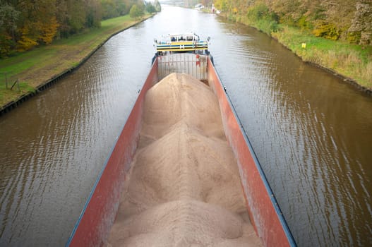 barge with sand