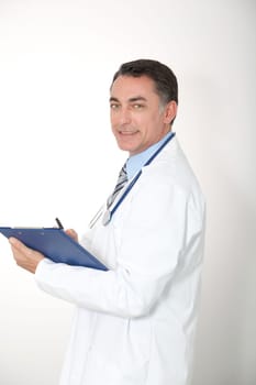 Closeup of doctor