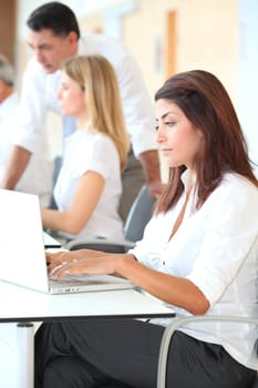 Business training in modern offices