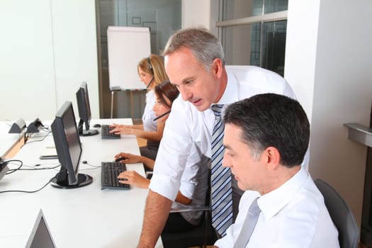 group of people attending business training
