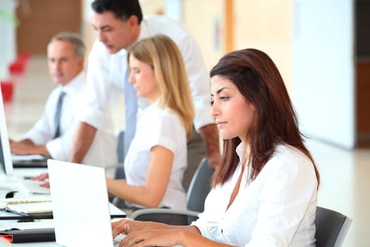 Business training in modern offices