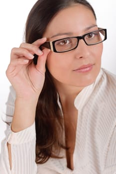 Designer glasses - trendy woman fashion