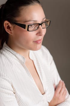 Designer glasses - successful businesswoman