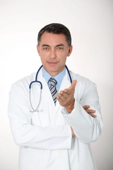 Closeup of doctor