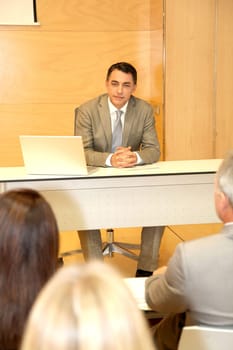 Businessman in conference room