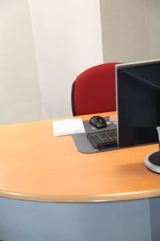 General view of office desk