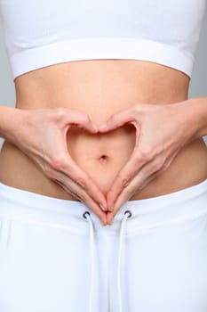 Clsoeup of woman belly button