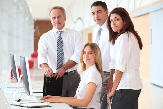 Business training in modern offices