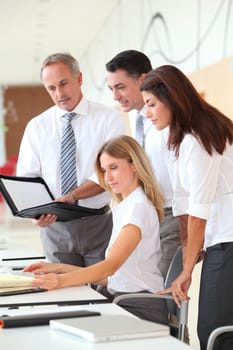 Business training in modern offices