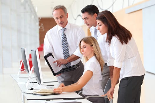 Business training in modern offices