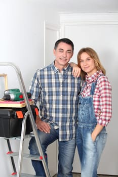 Couple renovation their home