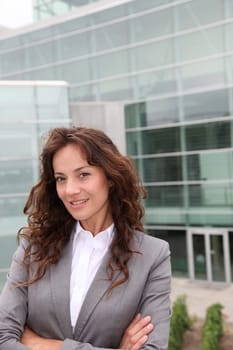 Portrait of smiling businesswoman