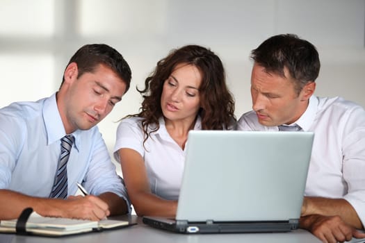 Business people in a work meeting in the office