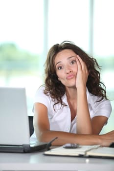 Businesswoman working in the office