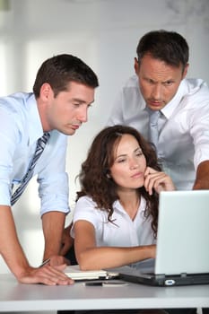 Business people in a work meeting in the office