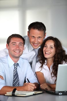 Business people in a work meeting in the office