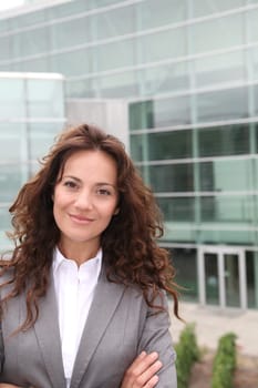 Portrait of smiling businesswoman