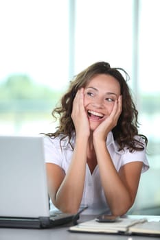 Businesswoman working in the office