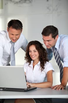 Business people in a work meeting in the office